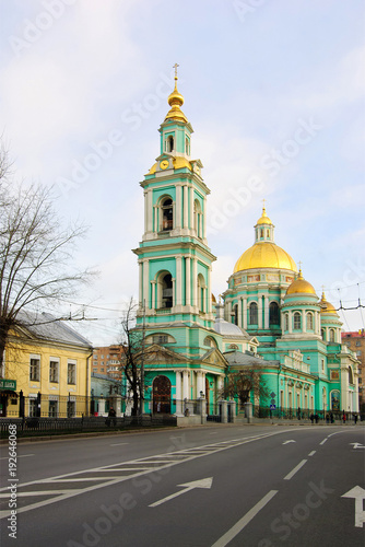 Moscow. Russia. Epiphany Cathedral in elohove on Spartakovskaya street