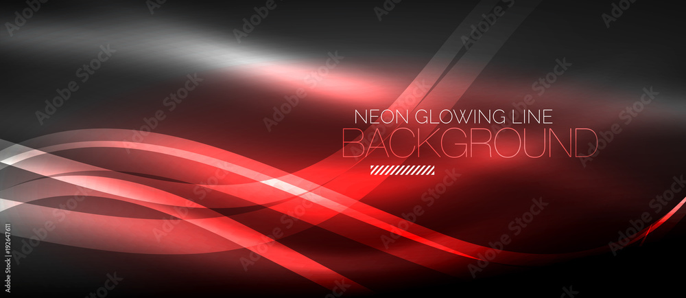 Neon elegant smooth wave lines digital abstract background Neon elegant smooth wave lines digital abstract background