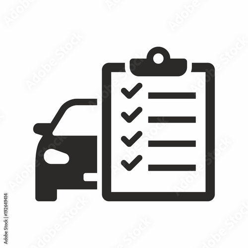 Car maintenance list icon