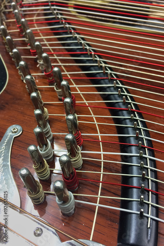 фотографія Zither - stringed instrument - close up view