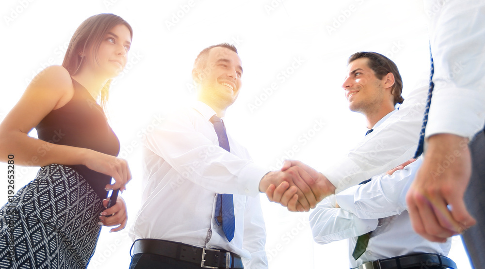 Obraz premium handshake business partners.the business concept.