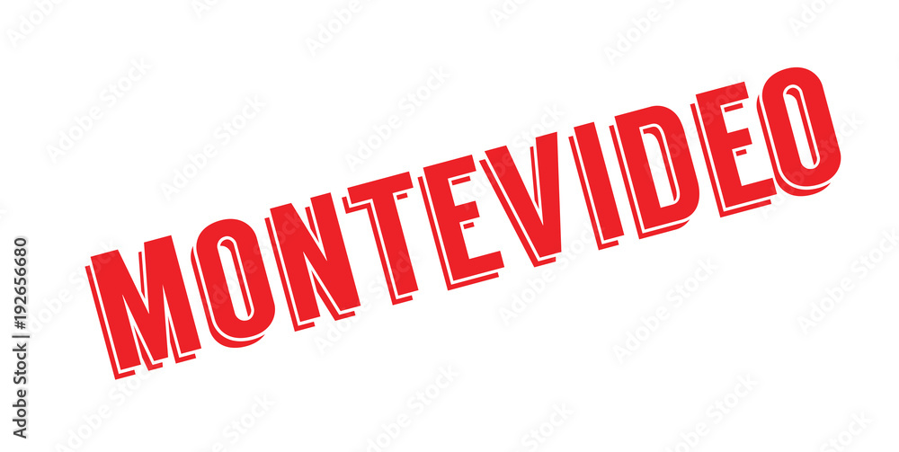 Montevideo rubber stamp. Grunge design with dust scratches. Effects can be easily removed for a clean, crisp look. Color is easily changed. Montevideo rubber stamp. Grunge design with dust scratches. Effects can be easily removed for a clean, crisp look. Color is easily changed.
