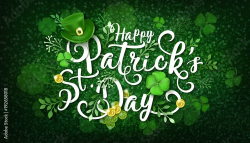Happy Saint Patrick s Day Vector Illustration