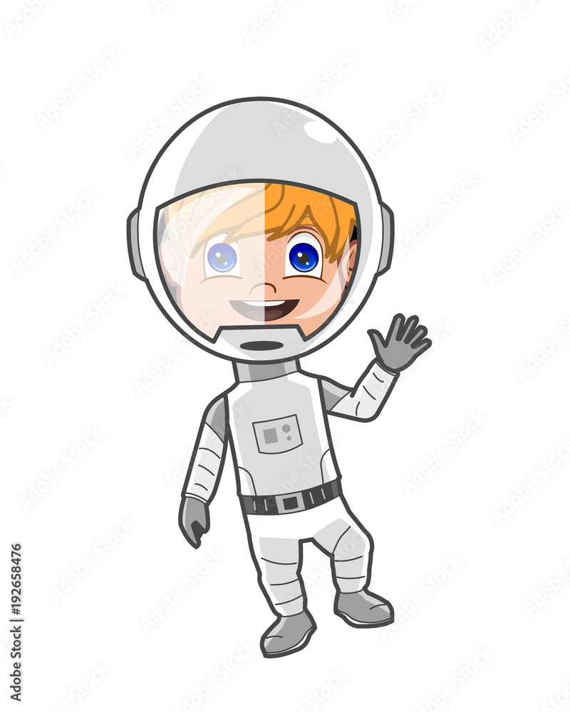 boy in space suit