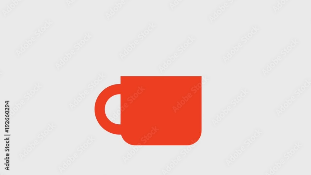 hot coffee mug icons animation design hot coffee mug icons animation design