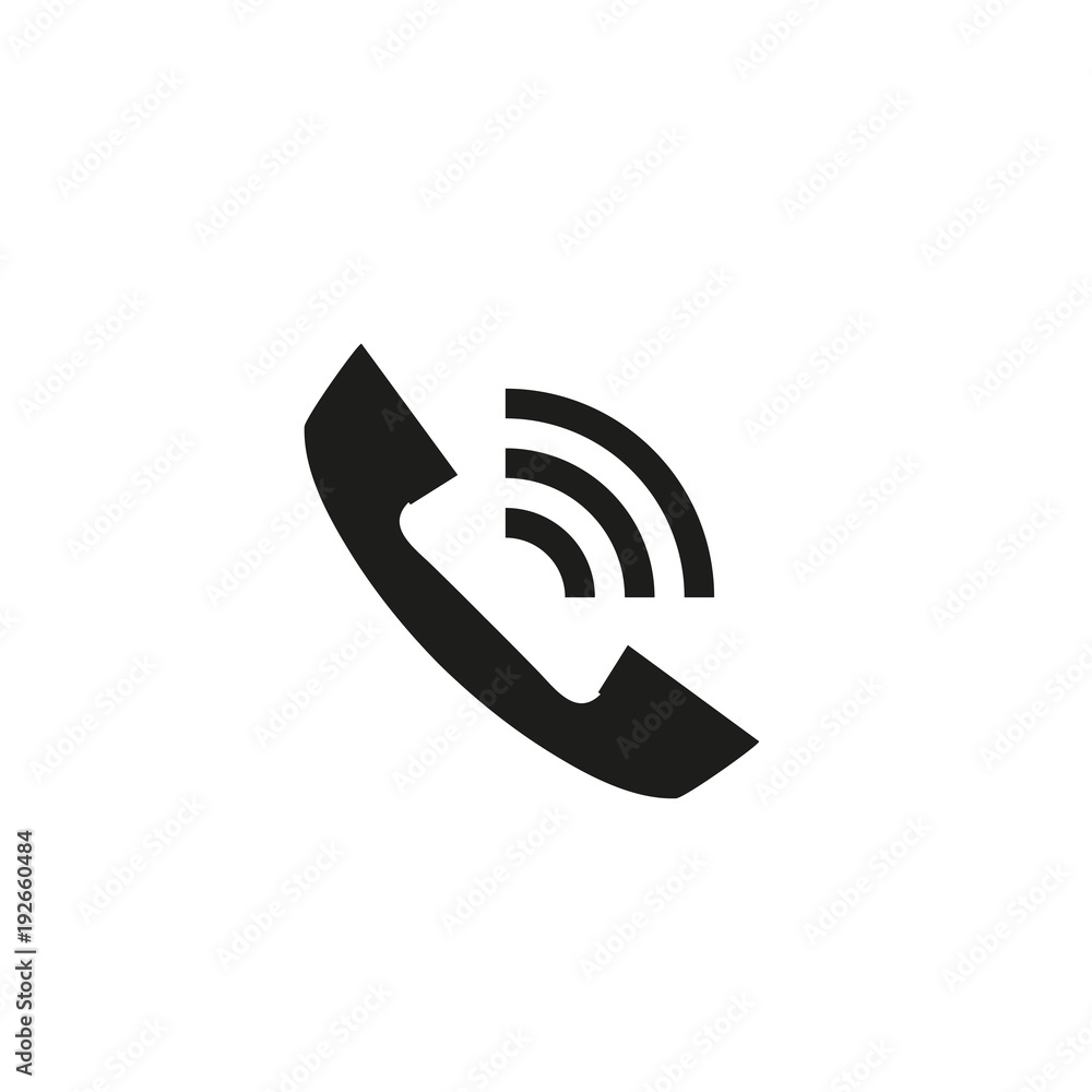 Calling Phone Icon on a isolated background, vector Calling Phone Icon on a isolated background, vector