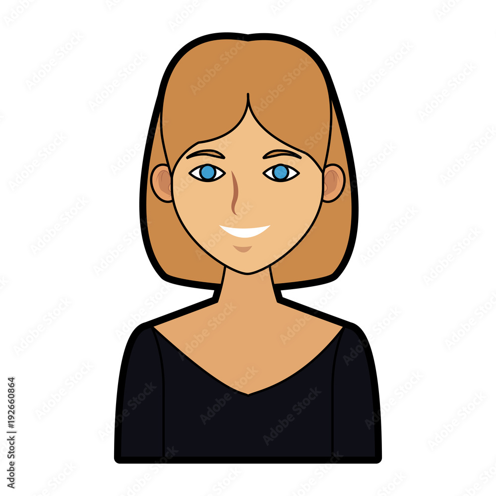 Beautiful woman cartoon icon vector illustration graphic design Beautiful woman cartoon icon vector illustration graphic design