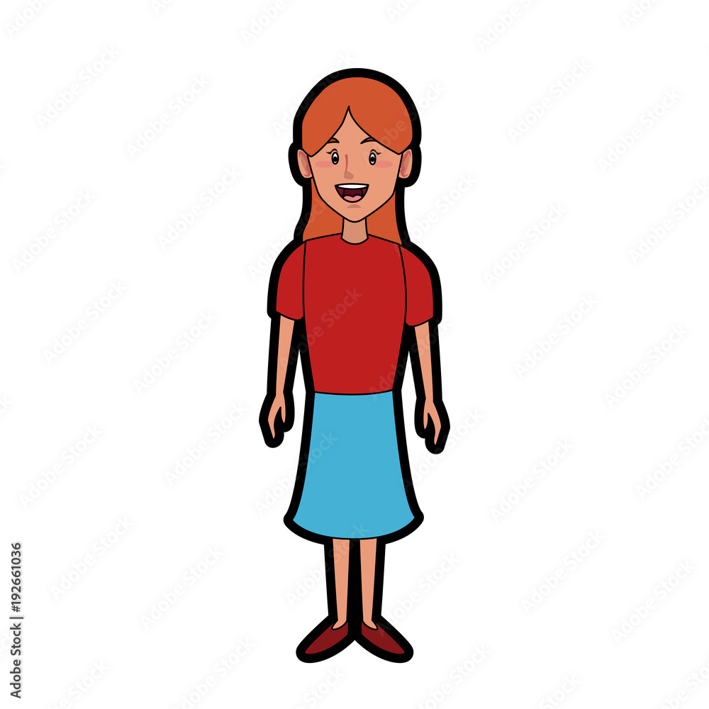 Beautiful woman cartoon icon vector illustration graphic design Beautiful woman cartoon icon vector illustration graphic design