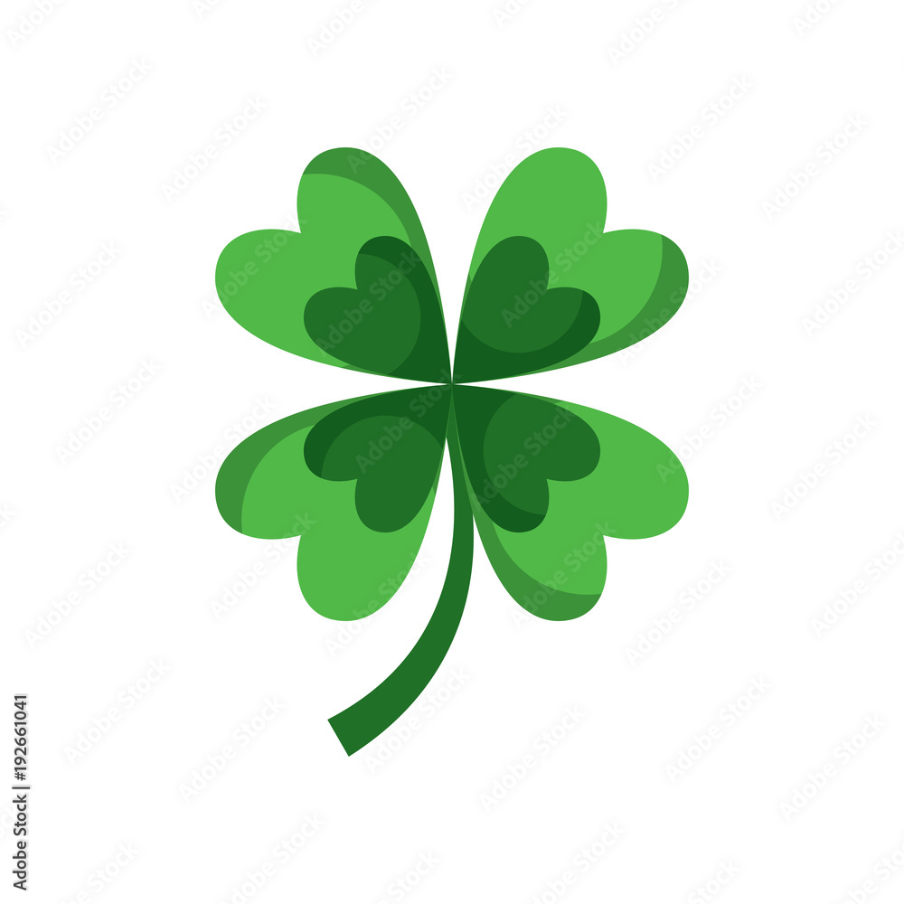 Four-leaf clover - a symbol of good luck Vector Image