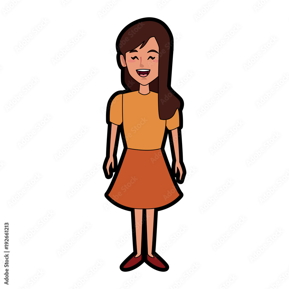 Beautiful woman cartoon icon vector illustration graphic design Beautiful woman cartoon icon vector illustration graphic design