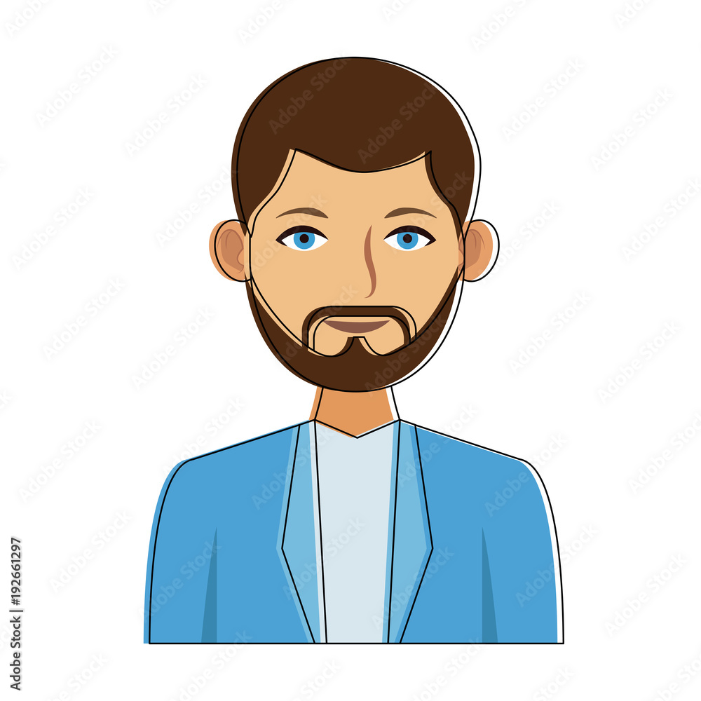 Man smiling cartoon icon vector illustration graphic design Man smiling cartoon icon vector illustration graphic design