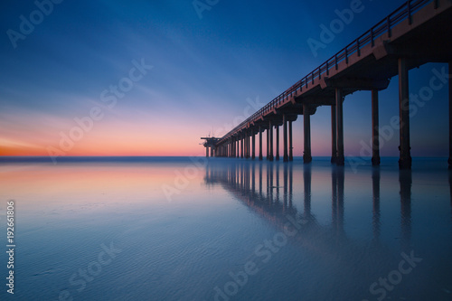 Colorful California Beach Sunset © jeremyreds