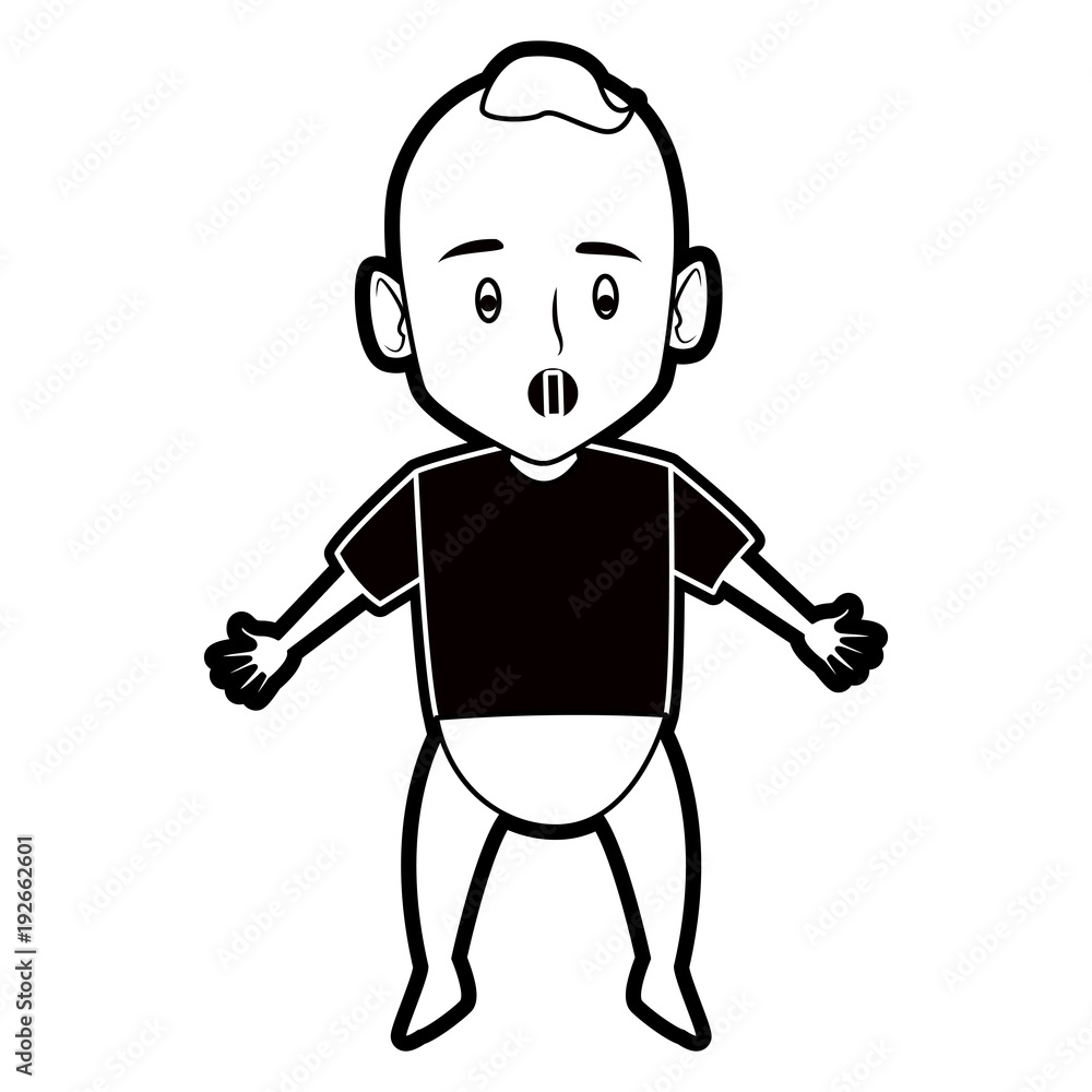 Cute baby cartoon icon vector illustration graphic design Cute baby cartoon icon vector illustration graphic design
