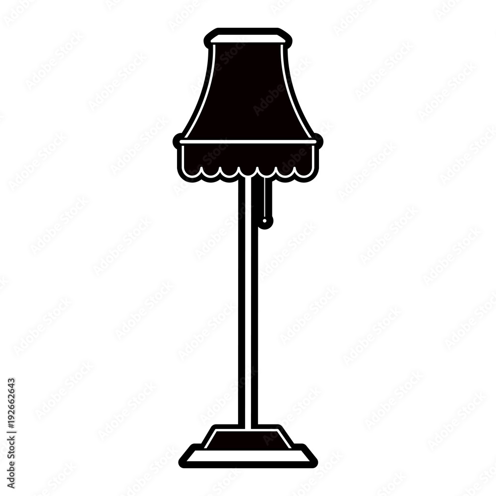 Obraz premium Light lamp isolated icon vector illustration graphic design