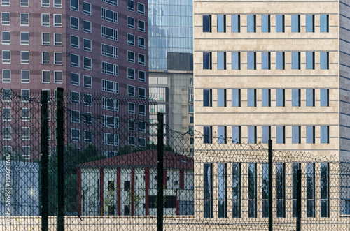 Buildings and skyscrapers in Mecidiyekoy, Sisli district of Istanbul.