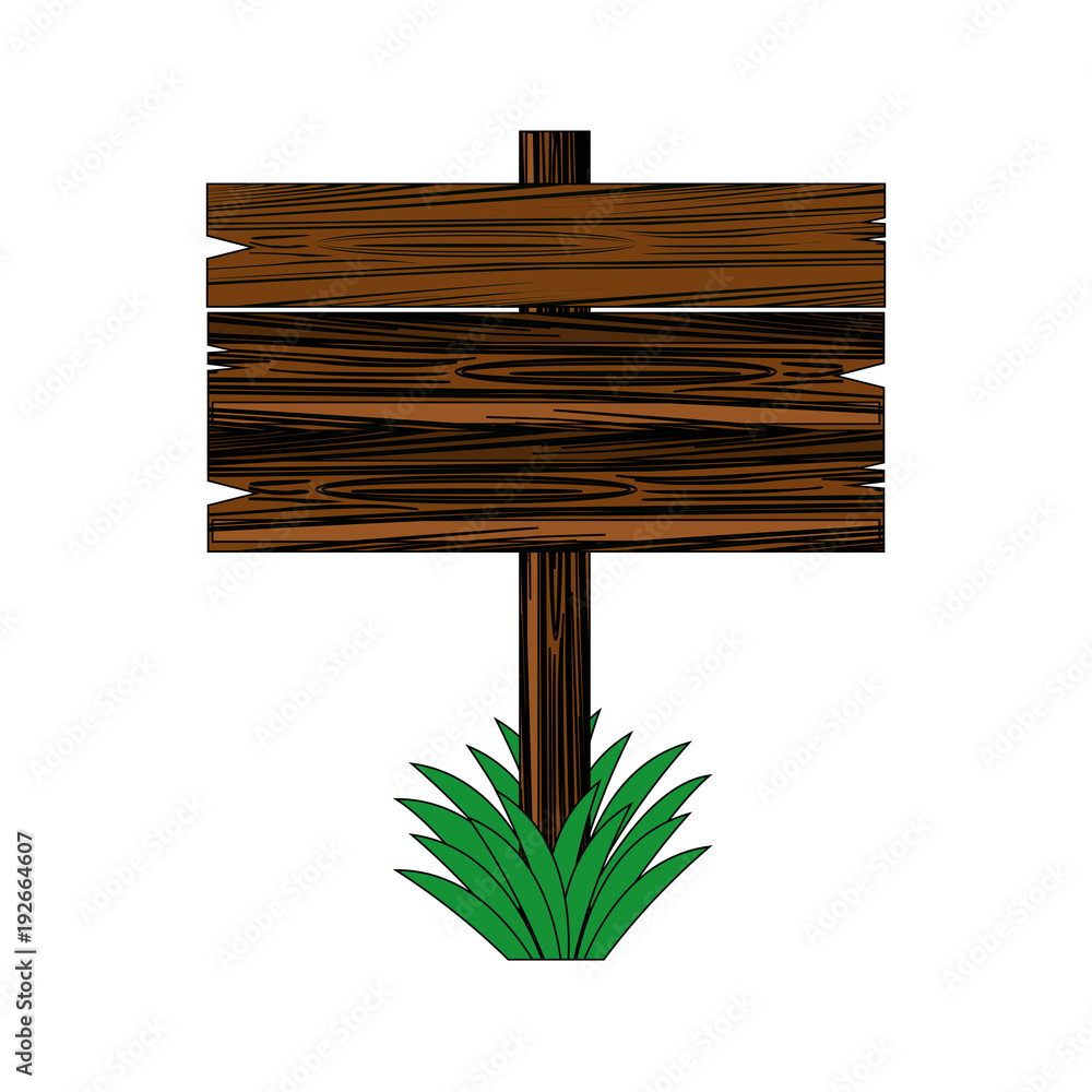 Wooden signpost in blank icon vector illustration graphic design Wooden signpost in blank icon vector illustration graphic design