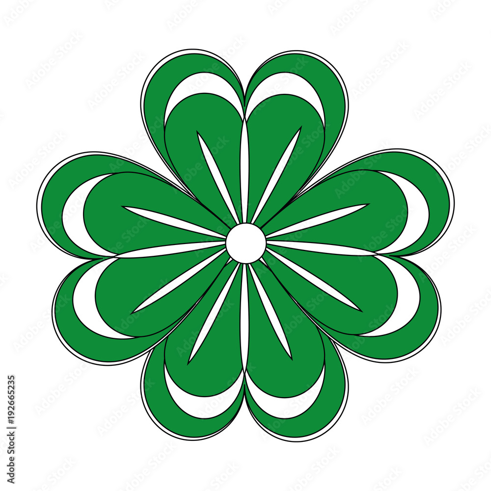Shamrock clover symbol icon vector illustration graphic design