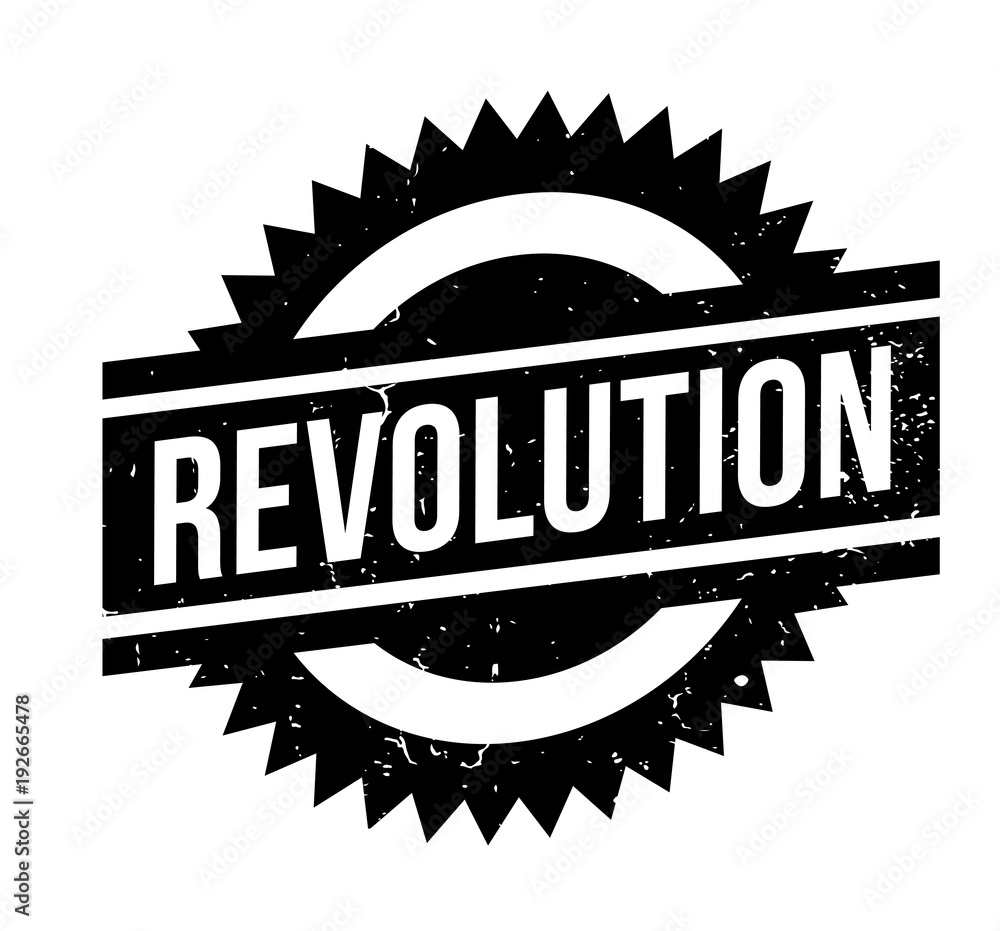 Revolution rubber stamp. Grunge design with dust scratches. Effects can be easily removed for a clean, crisp look. Color is easily changed. Revolution rubber stamp. Grunge design with dust scratches. Effects can be easily removed for a clean, crisp look. Color is easily changed.