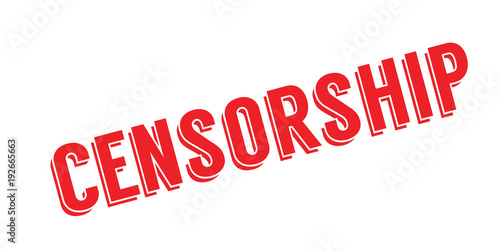 Censorship rubber stamp. Grunge design with dust scratches. Effects can be easily removed for a clean, crisp look. Color is easily changed.