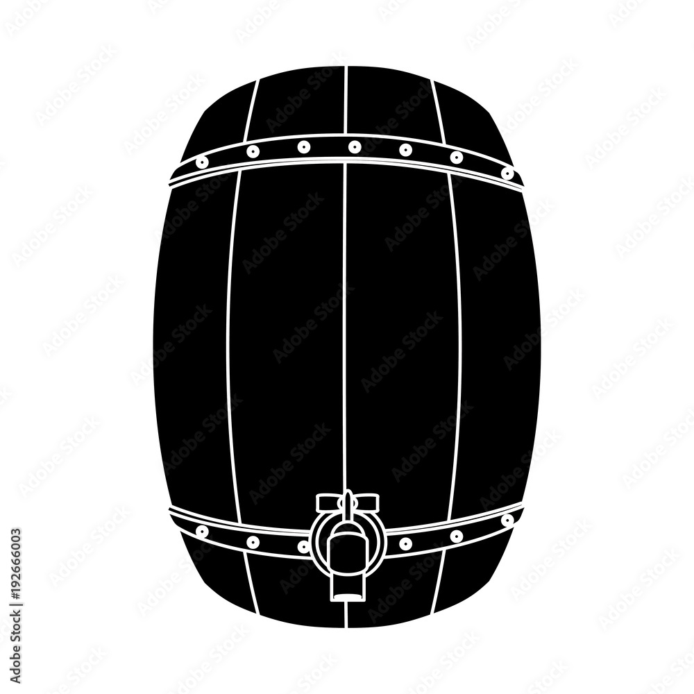 Beer wooden barrel icon vector illustration graphic design Beer wooden barrel icon vector illustration graphic design