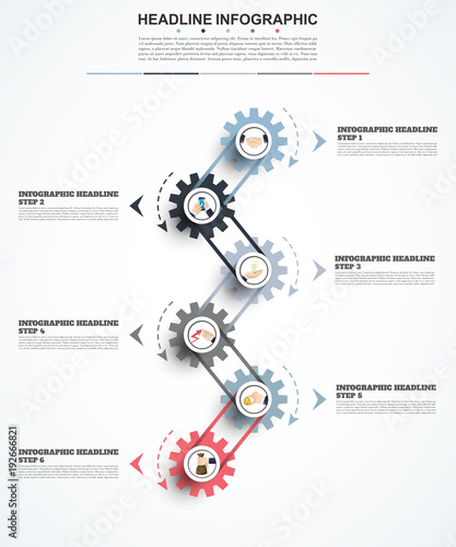 Abstract infographics number options template. Vector illustration. Can be used for workflow layout, diagram, business step options, banner, web design.