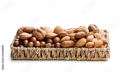 Various  nuts isolated on white © lena_zajchikova