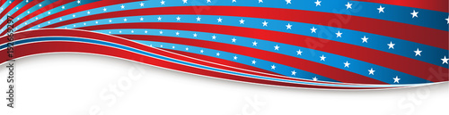 Indepedence Day Fourth of July USA Banner