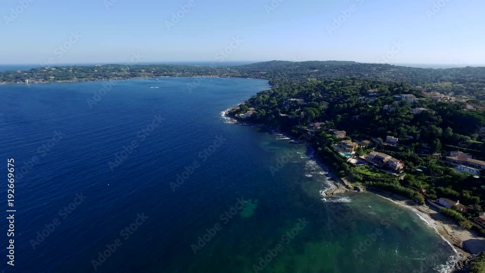 Fly above Saint-Tropez, France Fly above Saint-Tropez, France