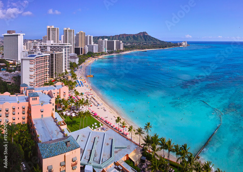 ワイキキビーチの風景