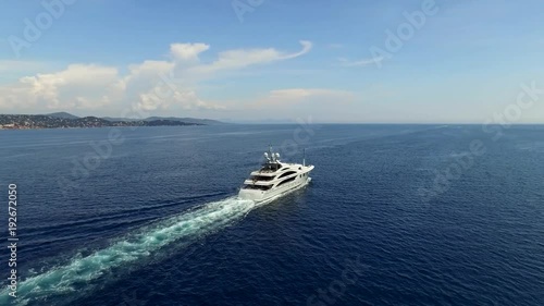 Fly above Saint-Tropez, France