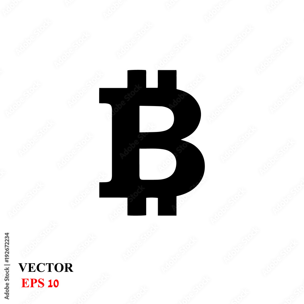 Bitcoin sign icon for internet money Bitcoin sign icon for internet money