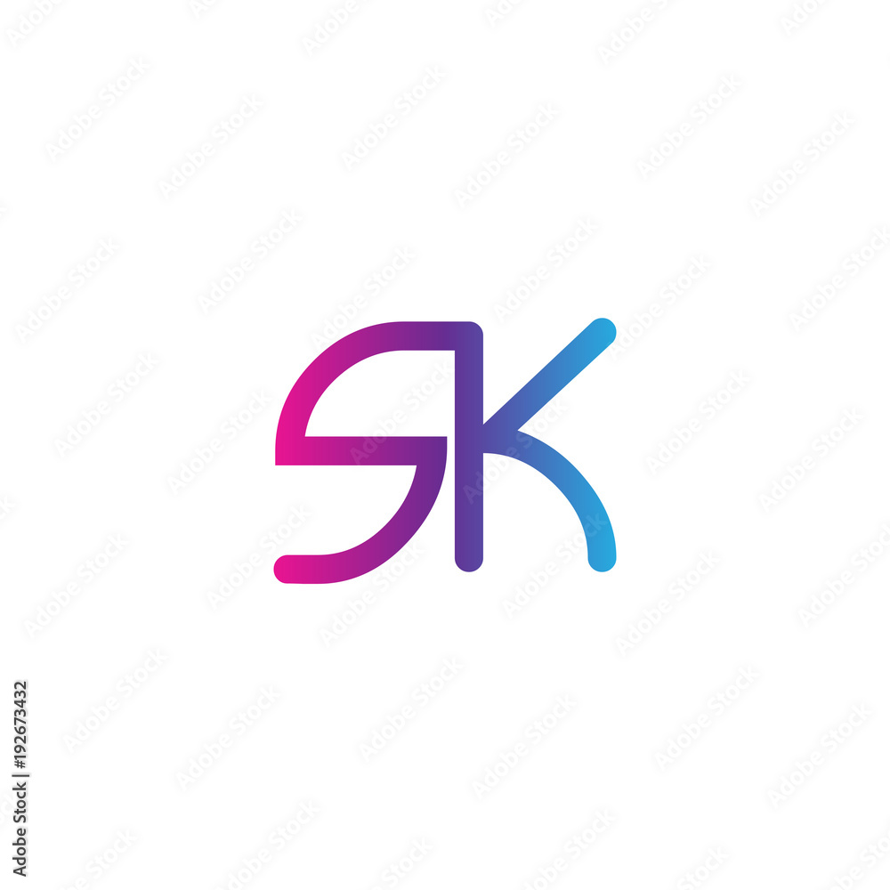 initial letter rounded logo modern, colorful gradient initial letter rounded logo modern, colorful gradient