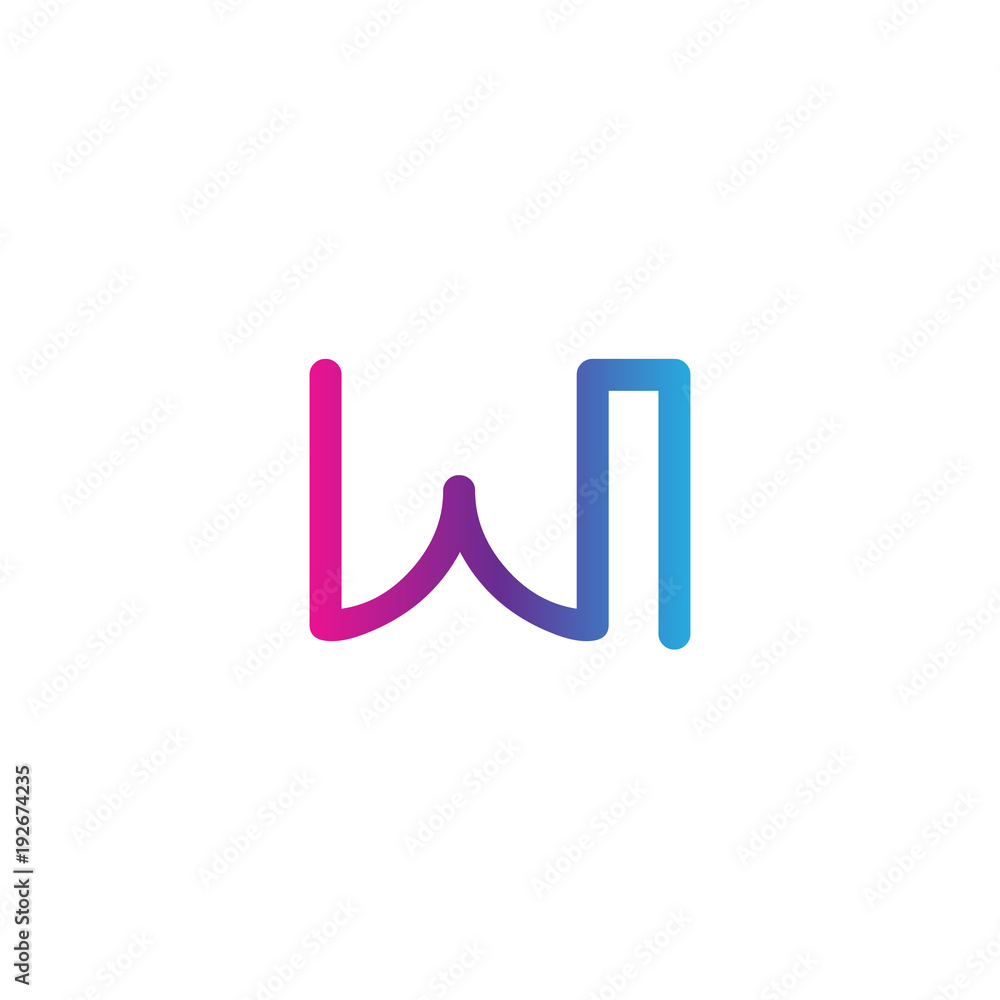 initial letter rounded logo modern, colorful gradient initial letter rounded logo modern, colorful gradient