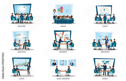 Business people of meeting or teamwork,