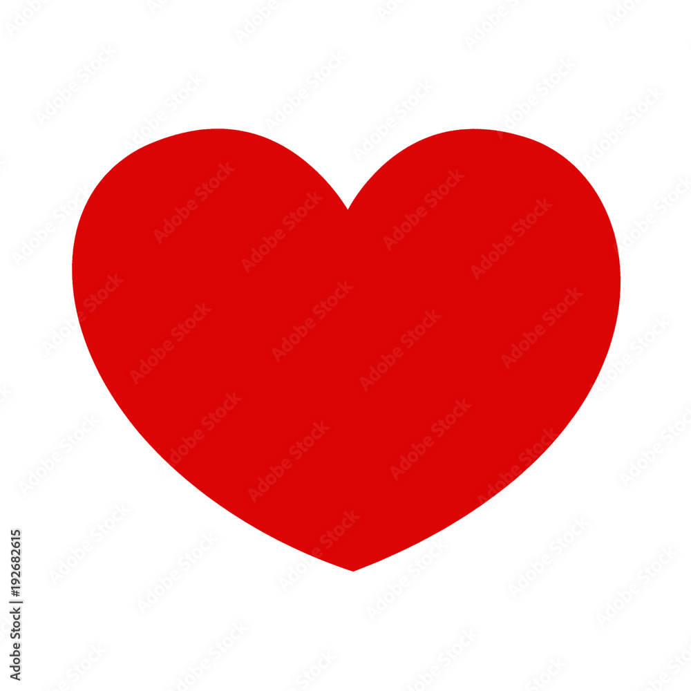 Red heart icon Valentine card sign symbol isolated on a white background. Love health care red heart symbol. Red heart icon Valentine card sign symbol isolated on a white background. Love health care red heart symbol.