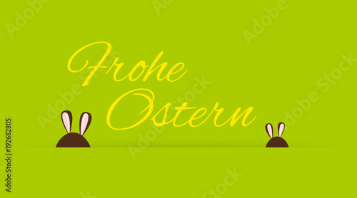 Osterkarte mit Hase