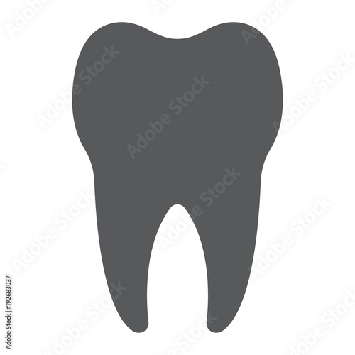 Tooth glyph icon, stomatology and dental, healthy dent sign vector graphics, a solid pattern on a white background, eps 10.