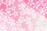 桜 花 春 ピンク背景