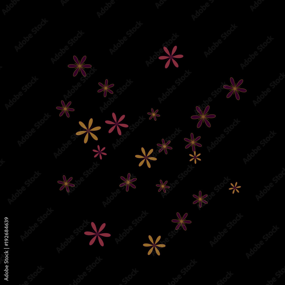 Feminine Floral Pattern with Simple Small Flowers for Greeting Card or Poster. Naive Daisy Flowers in Primitive Style. Vector Background for Spring or Summer Design. Feminine Floral Pattern with Simple Small Flowers for Greeting Card or Poster. Naive Daisy Flowers in Primitive Style. Vector Background for Spring or Summer Design.