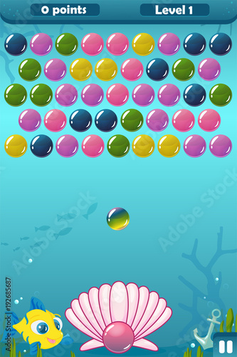 Bubble Shooter Under the Sea Game