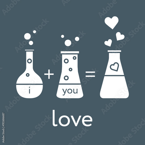 Chemistry of love. Valentine s Day