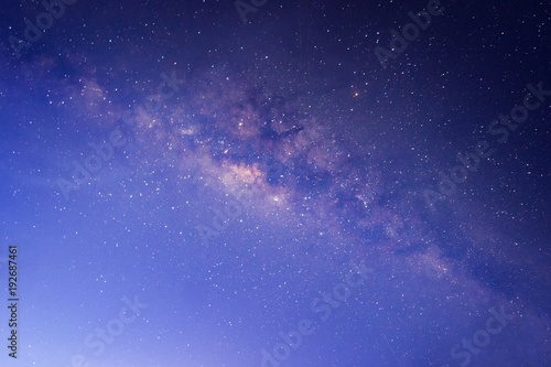 core of milky way galaxy and starry night sky at kudat  Sabah Malaysia. image contain soft focus  blur and noise due to long expose and high iso.
