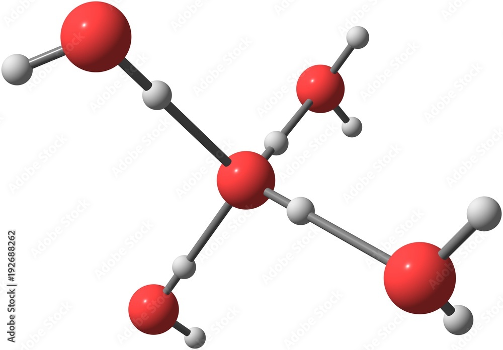 Obraz premium Water molecular structures isolated on white background