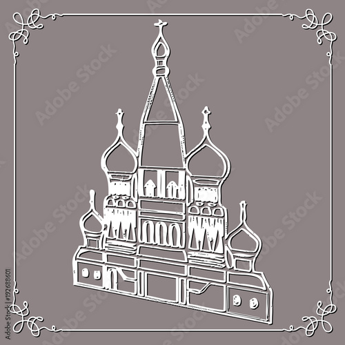 Graphic illustration with a sketch of the sight 6_3