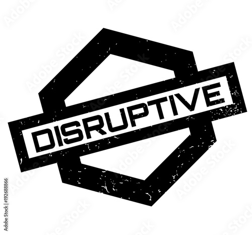 Disruptive rubber stamp. Grunge design with dust scratches. Effects can be easily removed for a clean, crisp look. Color is easily changed.