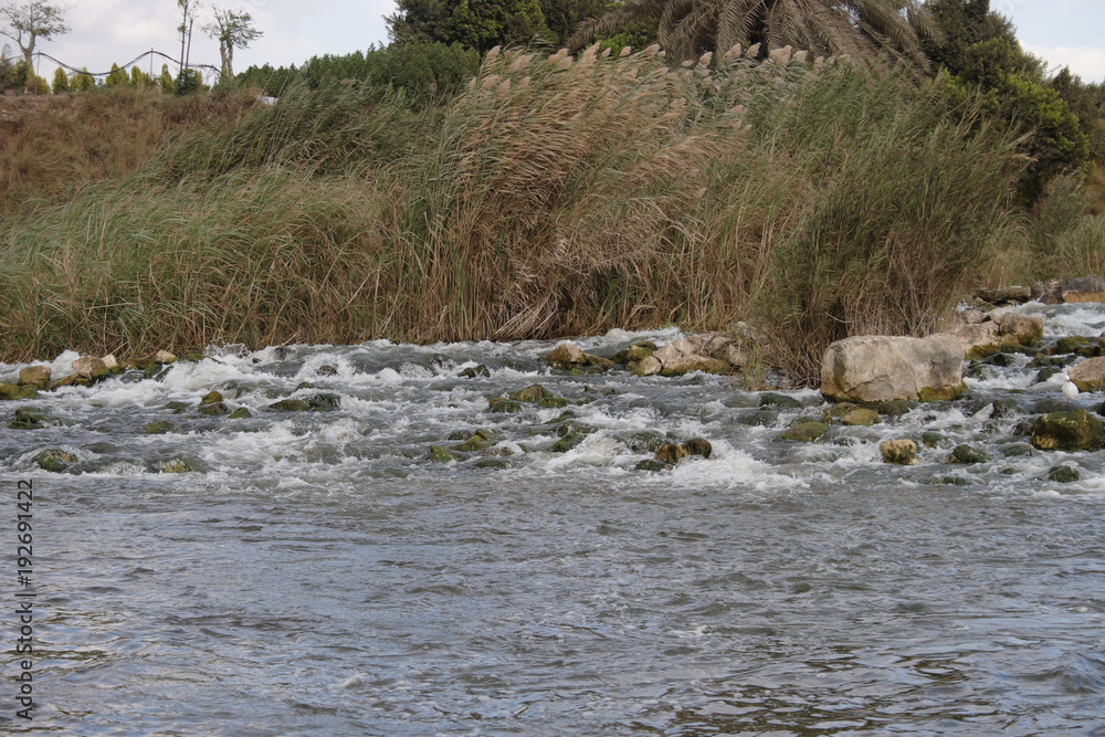 Rocks on the Nile river