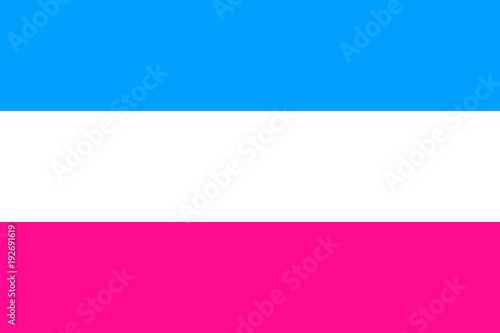 Heterosexual emblem movement normal people, flat icon. Symbol of usual sexual orientation. Vector illustration of a colorful element