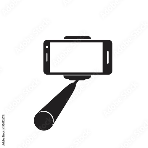 Selfie stick icon. Vector concept illustration for design.