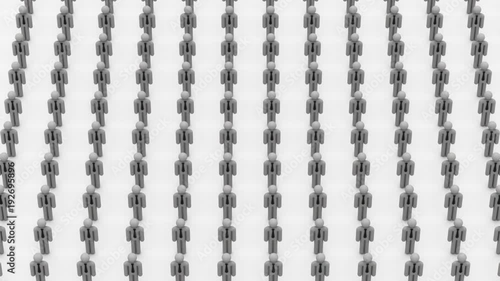 People Formed A Wave
