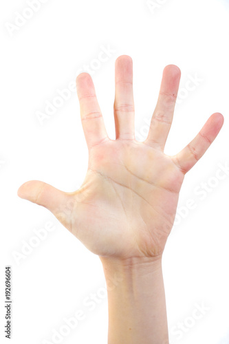 Young caucasian teenage boy close up of hands
